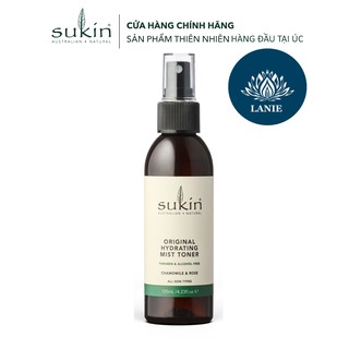 [CHUẨN ÚC] Nước Hoa Hồng Dạng Phun Sương Sukin Hydrating Mist Toner 125ml