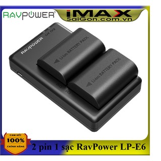 Pin sạc máy ảnh RavPower cho Canon LP-E6