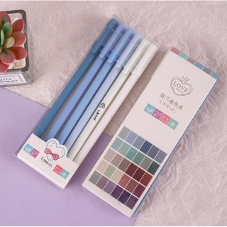 VPP AZ Việt Nam - Bộ 6 Bút Gel Nước Màu Đen Tiện Dụng Xinh Xắn