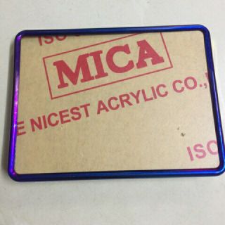 Bộ Khung Biển Số Xe Máy Có Mica Màu Xanh Titan