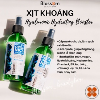Xịt khoáng Detox organics Beauty water Hyaluronic Hydrating booster Natura Siberica
