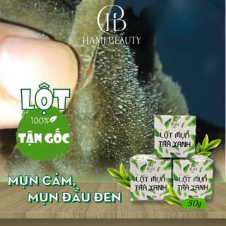 Lọ lớn 50gr lột mụn trà xanh từ lá trà xanh, sạch mụn, sạch bã nhờn, an toàn hiệu quả[ Thuỷ Mộc Beauty]