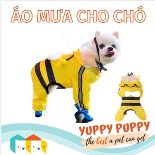 Hipidog bộ áo mưa liền quần cho thú cưng nhỏ / chó mèo