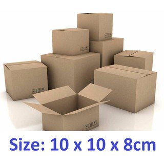 Combo 50 thùng hộp carton 10 x 10 x 8 cm