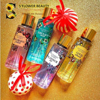 Platinum Ice | Diamond Petals | Emerald Crush | Gold Struck - Dưỡng Thể Xịt Thơm Nước Hoa Toàn Thân Victoria’s Secret
