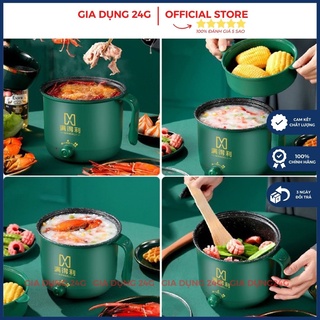 Nồi Lẩu Mini Đa Năng 2 Tầng, Kèm Giá Hấp, Nướng, Luộc, Chiên Món Ăn