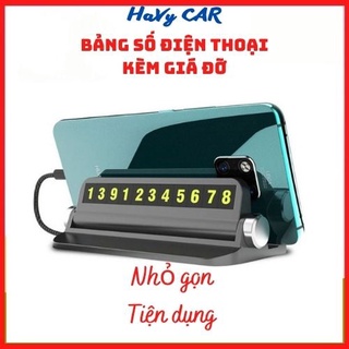 Bảng số điện thoại trên ô tô khi dừng đỗ, bảng ghi số điện thoại trên ô tô có giá đỡ