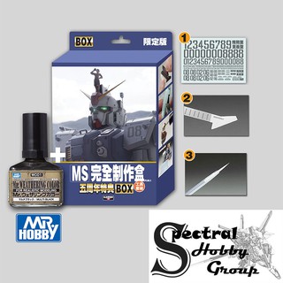 Sách hướng dẫn sơn cọ sơn airbrush cơ bản cho gundam và lọ Panel line special limited 5th Anniversary