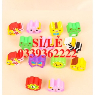 [ HAIANHSHOP ] Set 10 tẩy bút chì hoạt hình hàng to đẹp >