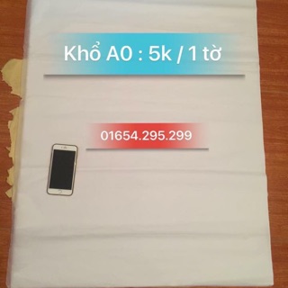 Giấy mỏng scan hình xăm khổ giấy a0 hàng có sẵn
