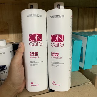 Gội xả dưỡng màu tóc Color Block Selective 1000mlx2