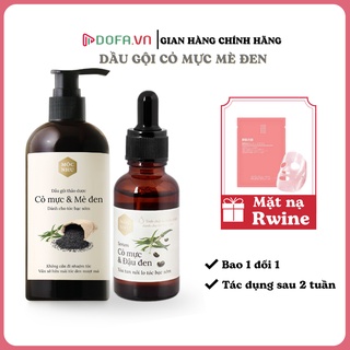 Combo cho tóc bạc sớm Serum &amp; Dầu gội Cỏ Mực Mộc Nhu (1 gội và 1 serum)