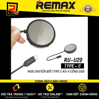 Hub chuyển đổi USB Type C ra 4 cổng USB tốc độ cao Remax RU-U20
