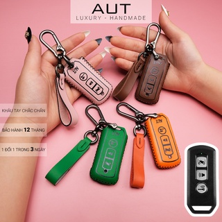 Ví da đựng chìa khóa smartkey Honda SH Pcx SH Mode Cub Adv da bò khâu tay SHKV CD có tay cầm