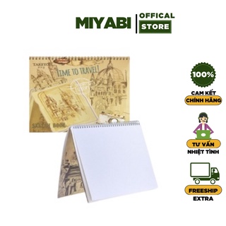 Sổ vẽ màu nước sketchbook lò xo A3 - 50 tờ / quyển - sổ vẽ sketchbook cao cấp - MIYABI STORE