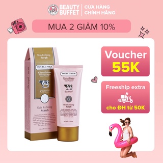Gel tẩy tế bào chết da mặt toàn thân dưỡng trắng da Scentio Double Milk 100ml
