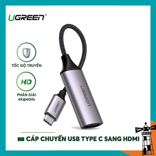 Cáp Chuyển Hub Type C Sang HDMI 4K/60Hz Ugreen 70444 Vỏ Nhôm