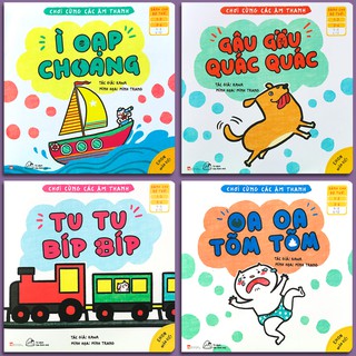Sách - Ehon Nhận Biết - Chơi Cùng Các Âm Thanh (1-6 tuổi) - Bộ 4 quyển, lẻ tùy chọn