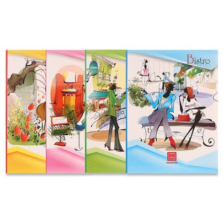 Vở 4 ly ngang 200 trang định lượng 80gsm Class Bistro 0403
