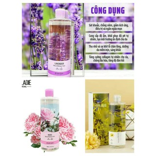 Nước hoa hồng và tẩy trang chiết xuất cây phỉ làm dịu da, cấp ẩm Derladie  500ml