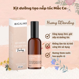 Xịt giữ nếp tạo kiểu và dưỡng tóc 2in1 100ml MACALAND hương nước hoa