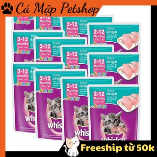 [12 gói] Pate cho mèo Whiskas, Pate cho mèo con Whiskas túi 80gr