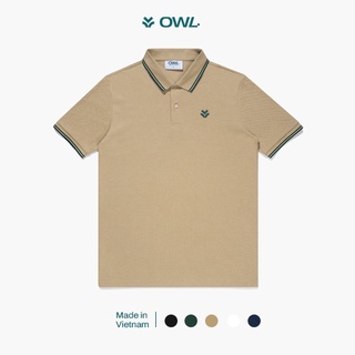 OWL BRAND® STRIPED POLO - Áo thun có cổ màu tan - OWL170621