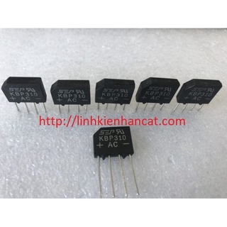 Diot Cầu Dẹp KBP310 ( 3A/1000V )