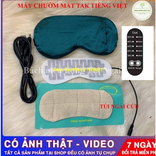 Máy chườm nhiệt ngải cứu Tak thảo mộc bản tiếng Việt- thư giãn giảm quầng thâm, chăm sóc bảo vệ mắt