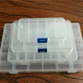 [XẢ 5 NGÀY ĐỦ SIZE] Hộp nhựa chia ô nhiều ngăn đựng trang sức phụ kiện nhỏ