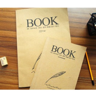 Sổ Vẽ Chì Phác Thảo Dán Gáy Giấy Xi Măng Nâu POTENTATE BOOK 50 Trang 80gsm