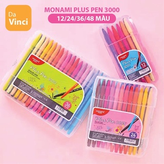[ DaVinci ] Bộ bút màu Monami Plus Pen 3000 kèm hộp