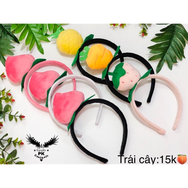 Băng đô cài tóc trái cây 🍓-🍑-🥕-🍍cute