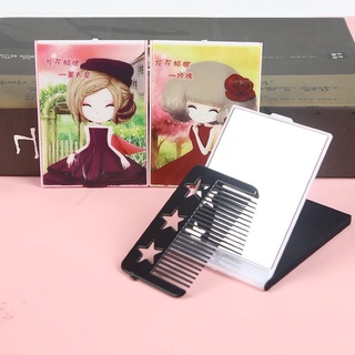 Gương kèm Lược 2in1 mini siêu Cute