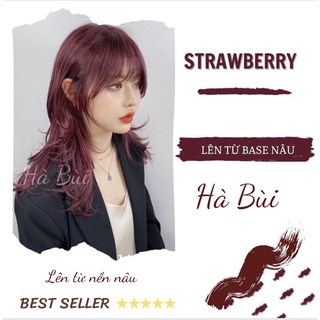 [ Sale Hot Combo ]  Combo Thuốc Nhuộm Tóc Màu Nâu Đỏ Tím, Đỏ Dâu Tặng Oxy Trợ Nhuộm Siêu Tôn Da, Không Cần Tẩy Tóc