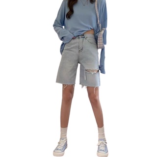 Quần short jean nữ VN CLO wash rách - QSJ005
