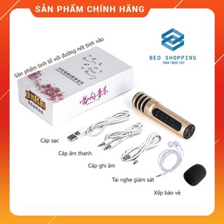 FULL PHỤ KIỆN - Micro Livestream C7 - Thu Âm Hát Karaoke Livestream 3 in 1