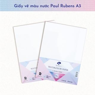 [Mã LIFEBOOK1 giảm 30K đơn 150K] Giấy Vẽ Màu Nước Paul Rubens 50% cotton (300gms) A3 đủ
