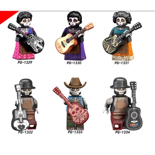 Đồ chơi mô hình nhân vật non lego mini figure - Nghệ sĩ đánh đàn trong phim hoạt hình CoCo (PG1329 - 1334)