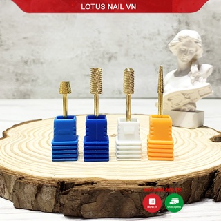 Đầu mài móng, đầu mài nail mạ vàng hàng Mỹ cao cấp chuyên dùng phá gel, mài mịn siêu bền