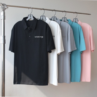Áo Polo form rộng JOG04 thêu " No bad days " , phong cách unisex