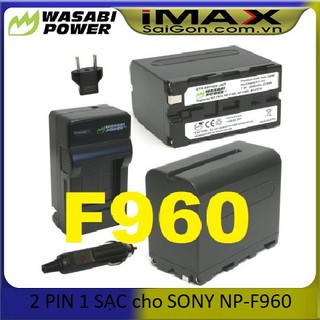 BỘ 2 PIN 1 SẠC WASABI thay thế cho SONY NP-F960