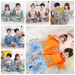 Bộ Đồ Ngủ 2 Mảnh 100% Cotton Cho Bé 3-12 Tuổi