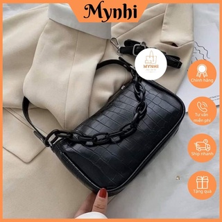 Túi Kẹp Nách Dây Xích Nhựa Liza?FREESHIP 50KTúi Đeo Chéo phối dây xích -MN35