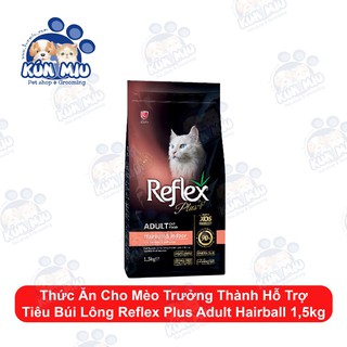 Thức ăn cho mèo trưởng thành hỗ trợ tiêu búi lông REFLEX PLUS ADULT HAIRBALL 1,5kg