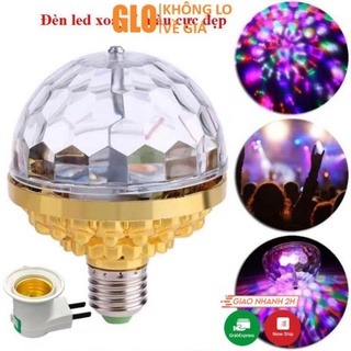 Bóng Đèn Led 7 Màu Vũ Trường Xoay Cảm Ứng