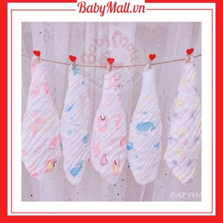 Set 5 khăn sữa xô xù 6 lớp cao cấp cho bé