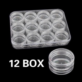 Hộp 12 lọ nhỏ - Phụ kiện Nail Giá Rẻ