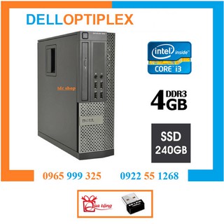 Case máy tính DELL Optiplex 790 chip core i3 2100, ram 4gb, ssd 240gb . Tặng usb wifi. Hàng Nhập Khẩu