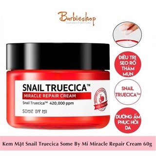 Kem Mặt Snail Truecica Some By Mi Miracle Repair Cream 60g